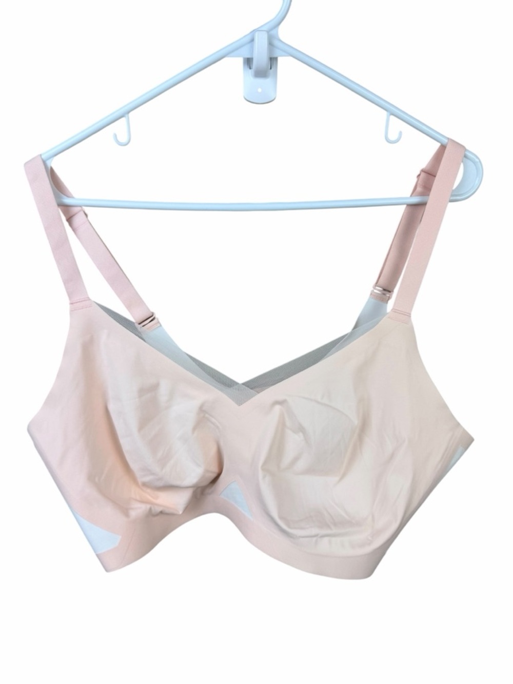 Honeylove CrossOver Bra 3X Blush Pink Wireless Smoothing Support Shapewear